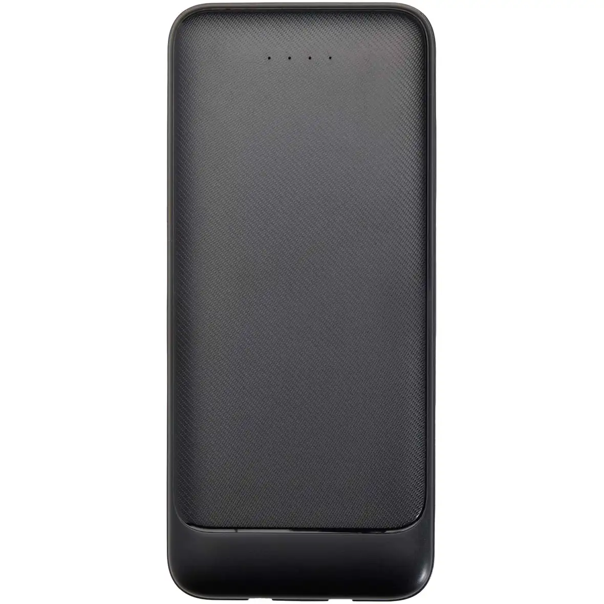 10 W 10.000 mAh Powerbank aus recyceltem Kunststoff mit 2 integrierten Kabeln – Ansicht 8