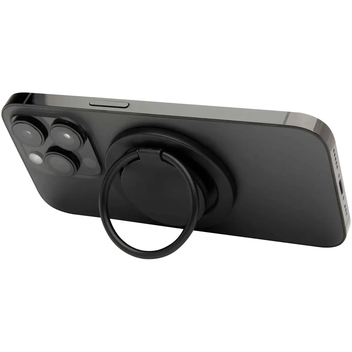 Magnetische Smartphonehalterung aus recyceltem Kunststoff mit Ringständer – Ansicht 5