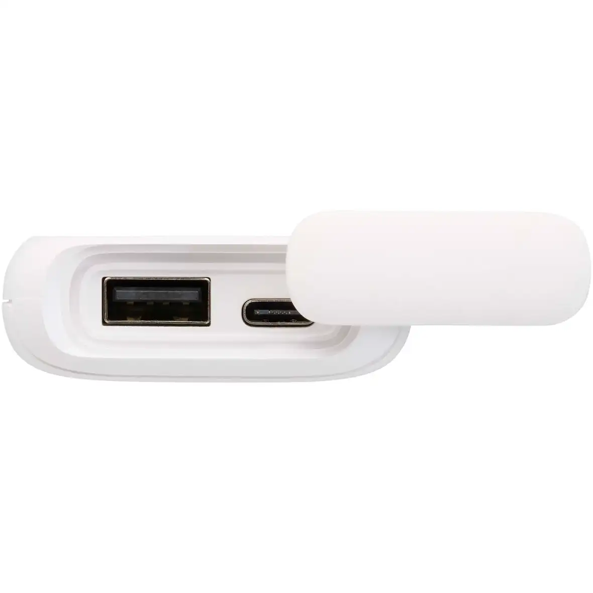 12 W 5.000 mAh wasserfeste Powerbank aus recyceltem Kunststoff mit Karabinerhaken – Ansicht 6