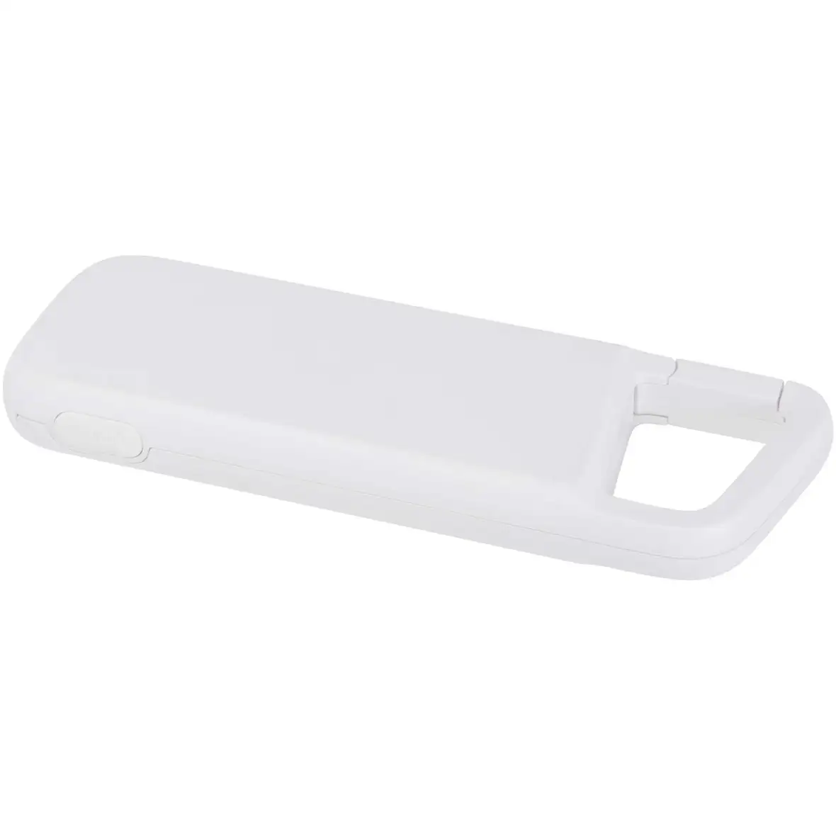 12 W 5.000 mAh wasserfeste Powerbank aus recyceltem Kunststoff mit Karabinerhaken – Ansicht 4