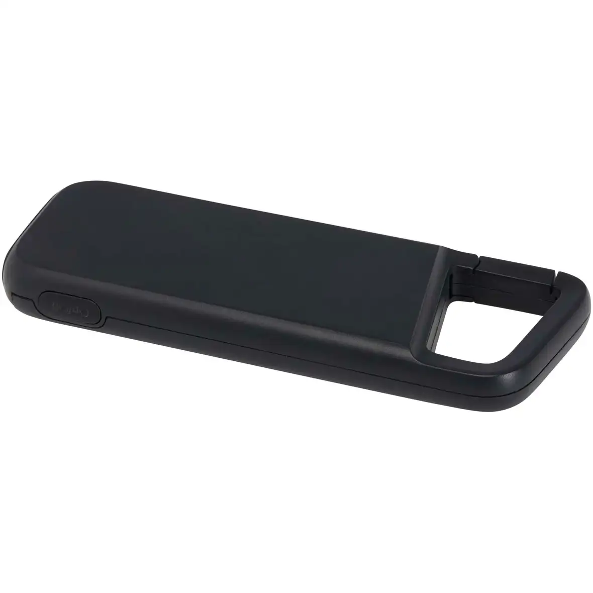 12 W 5.000 mAh wasserfeste Powerbank aus recyceltem Kunststoff mit Karabinerhaken – Ansicht 10
