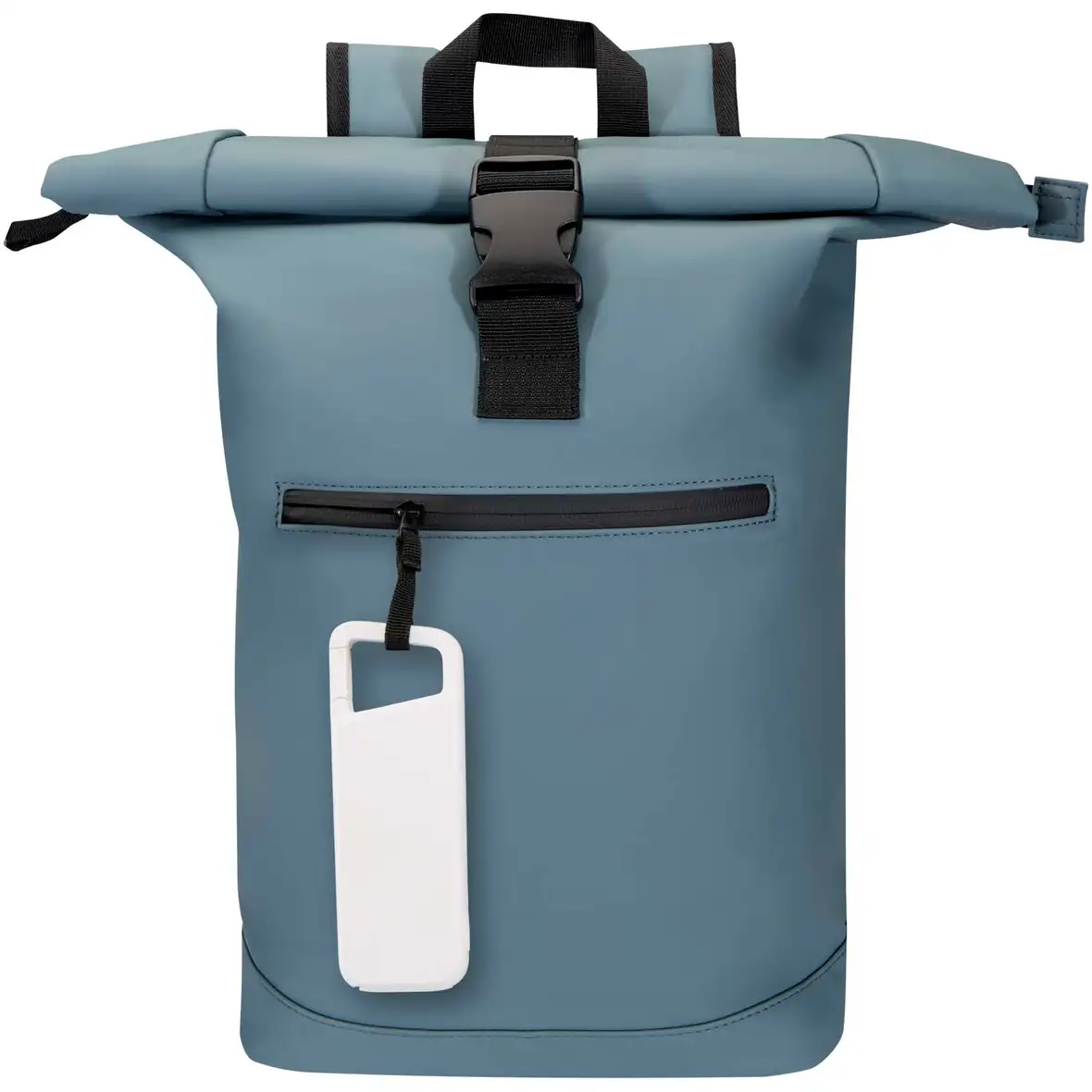 12 W 5.000 mAh wasserfeste Powerbank aus recyceltem Kunststoff mit Karabinerhaken – Ansicht 11