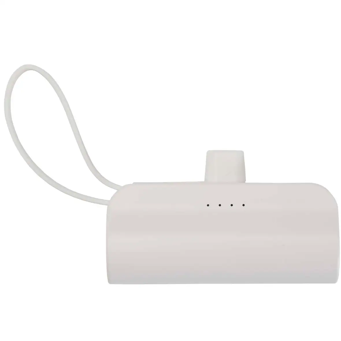 10 W 5000 mAh Typ C Powerbank aus recyceltem Kunststoff mit integriertem Klappständer und 2 in 1 Kabel – Ansicht 2