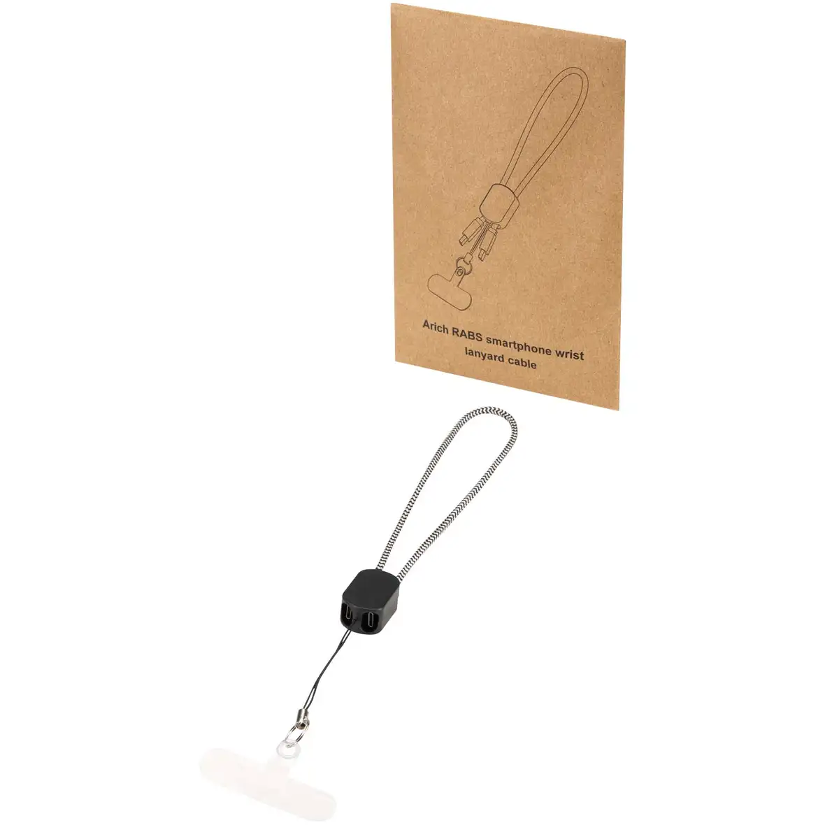 RCS-Handschlaufe aus recyceltem Material mit integriertem 20-W-Ladekabel (Typ C) – Ansicht 1