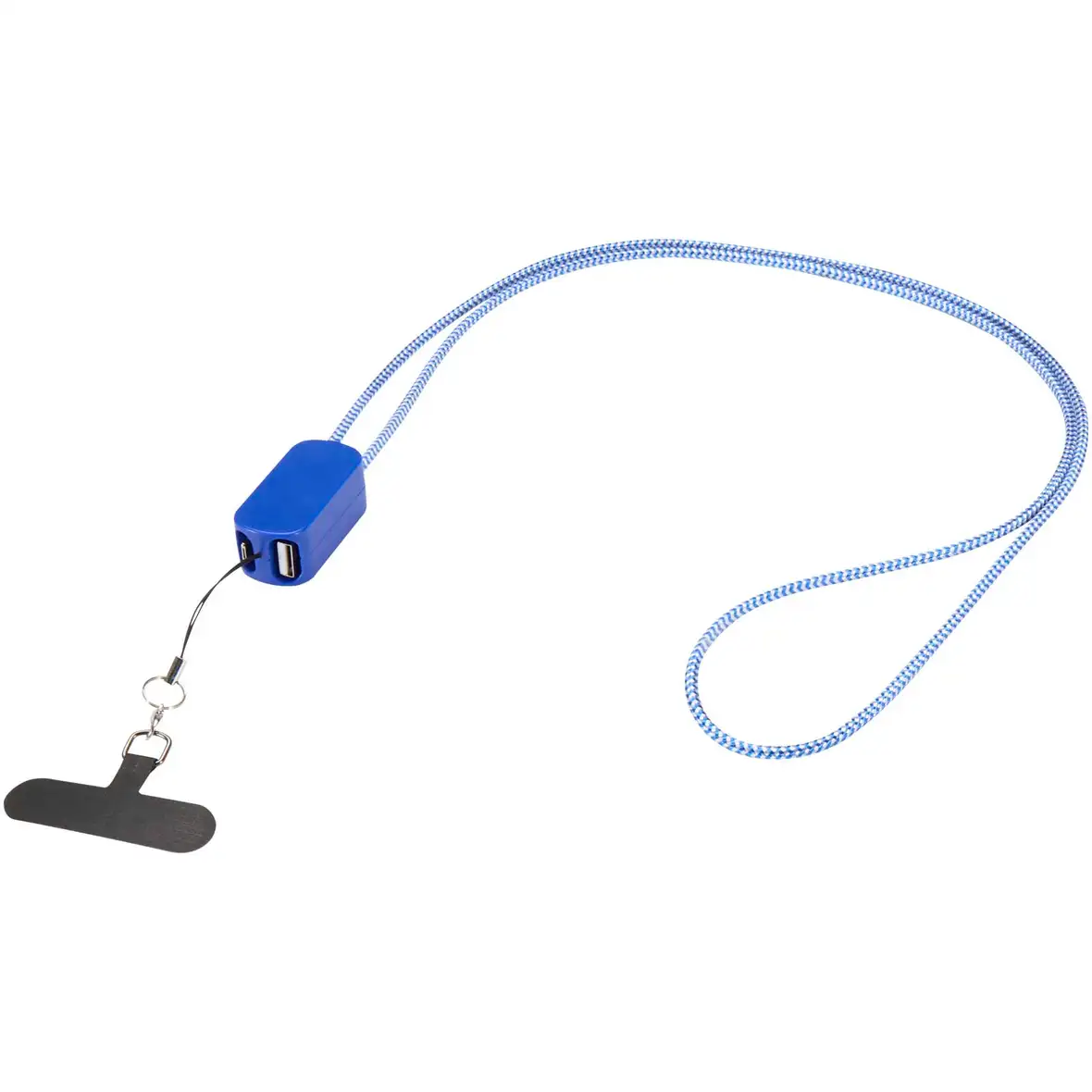 Smartphone Lanyard aus recyceltem Kunststoff mit 27 W 5-in-1 integriertem Kabel – Ansicht 10