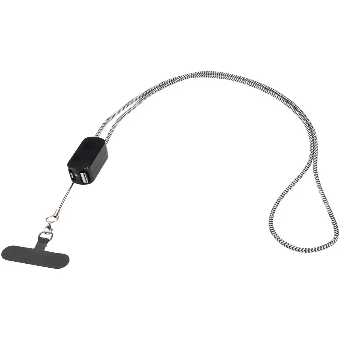 Smartphone Lanyard aus recyceltem Kunststoff mit 27 W 5-in-1 integriertem Kabel – Ansicht 14