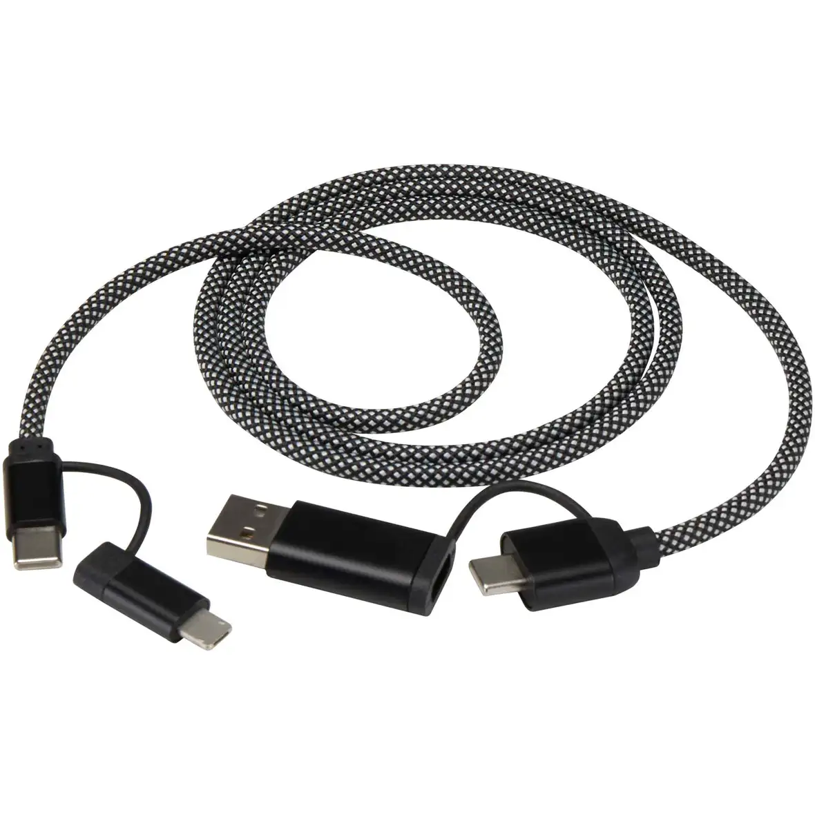 65 W, 100 cm, RCS-zertifiziertes magnetisches 4-in-1-Ladekabel – Ansicht 4