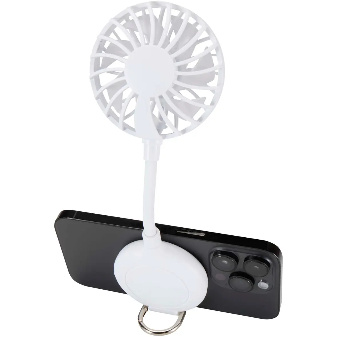 Magnetischer, tragbarer Ventilator aus recyceltem Kunststoff – Werbeartikel mit Logo bedrucken