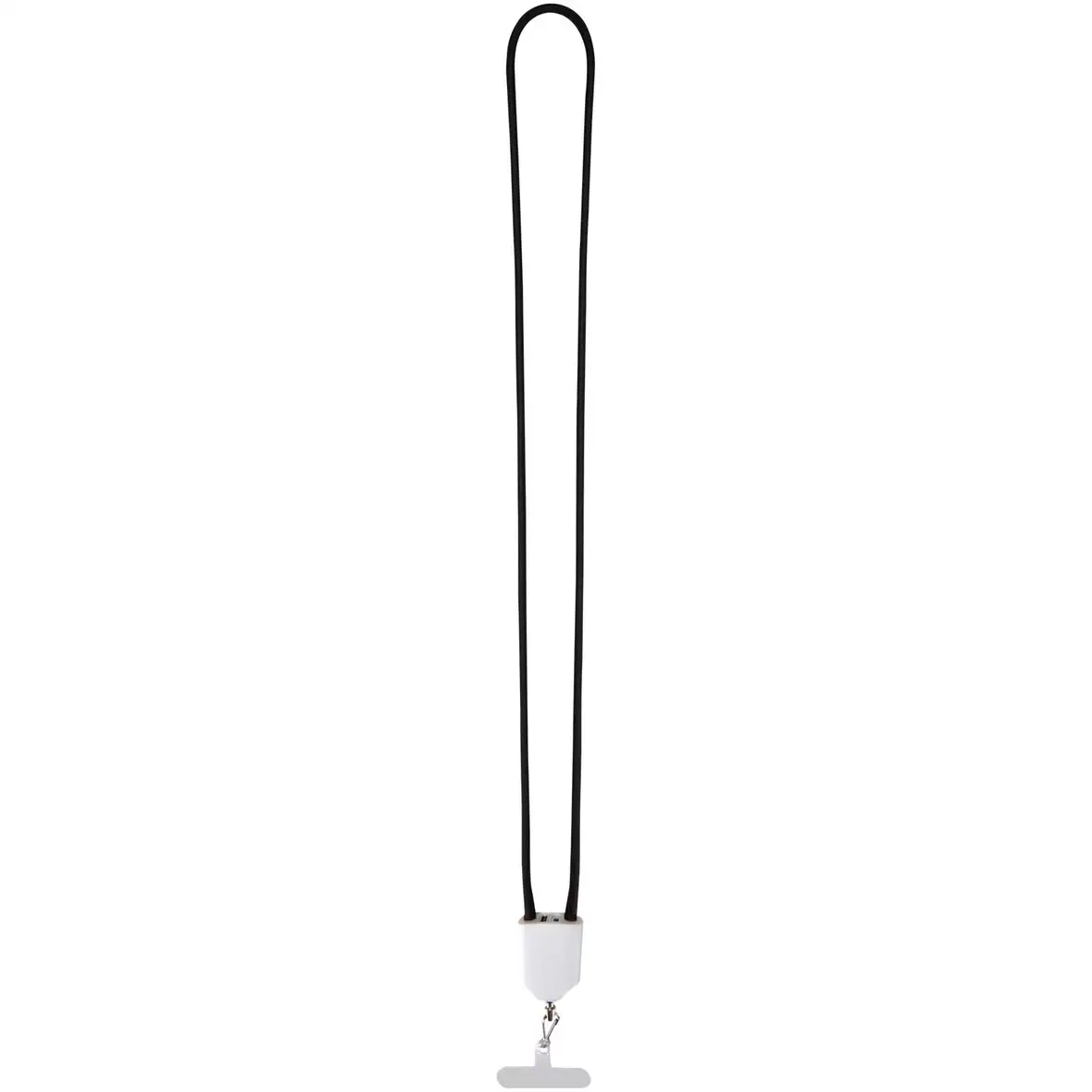 65 W 5-in-1-Ladekabel mit Lanyard aus recyceltem Kunststoff – Ansicht 2
