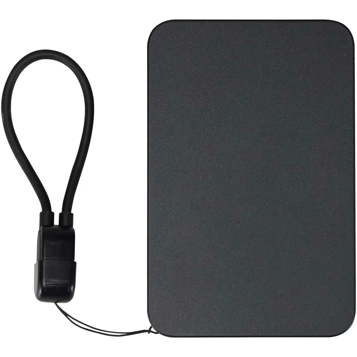 5000 mAh Powerbank aus recyceltem Kunststoff mit Magnetverschluss und Lanyard – Ansicht 2