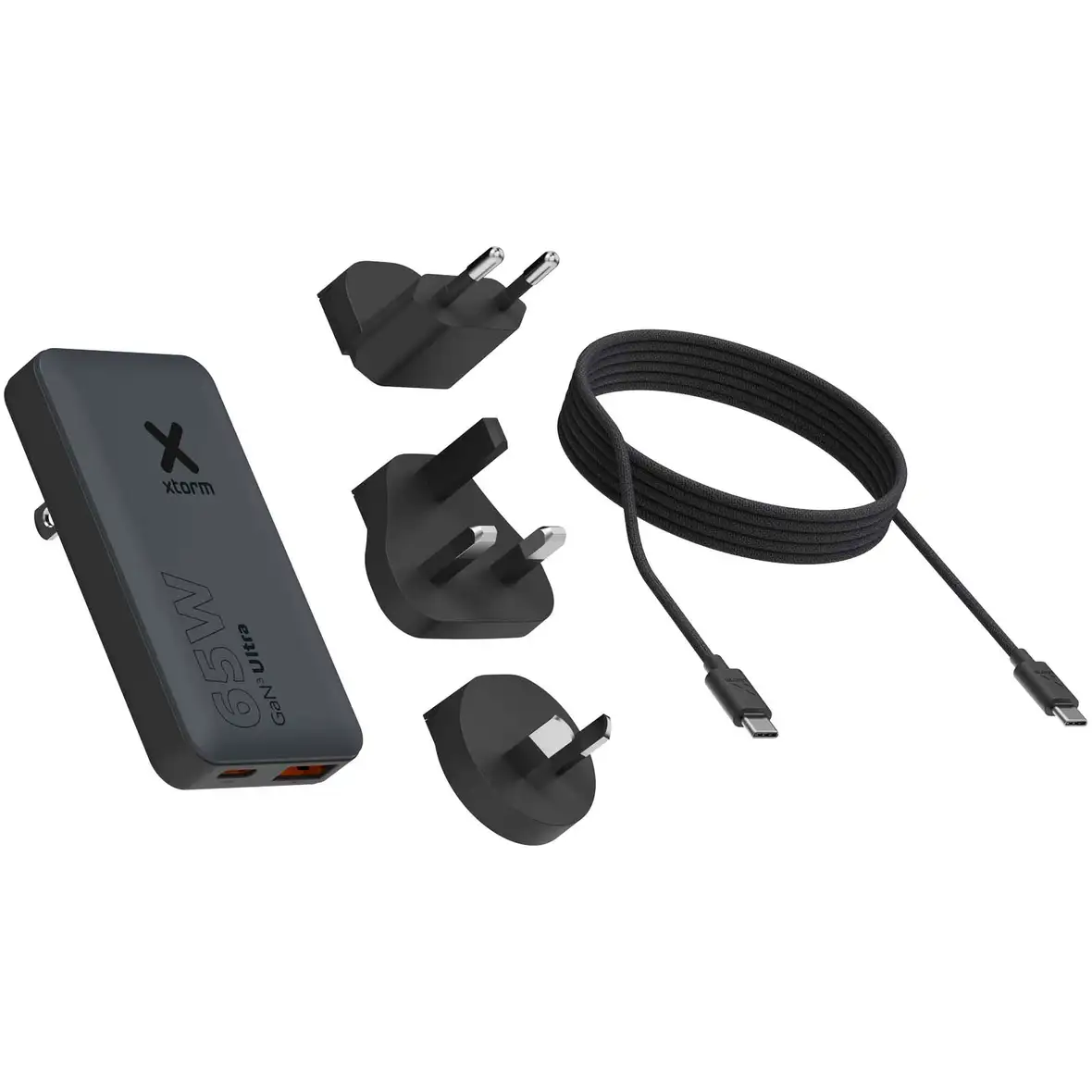 Xtorm 65 W Schnellladegerät für unterwegs mit Kabel und Reiseetui – Ansicht 4