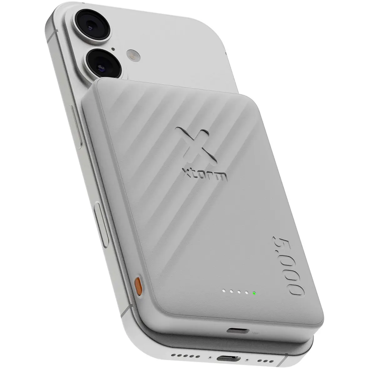 Xtorm Go2 15 W, 5000 mAh kabellose Powerbank – Werbeartikel mit Logo bedrucken