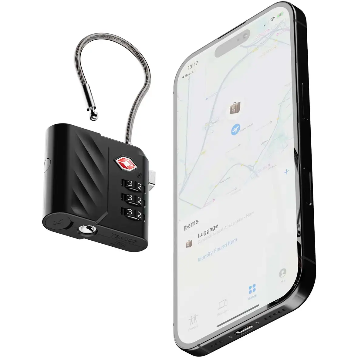 Xtorm Lock Tag TSA Zahlenschloss mit Standort Tracker – Ansicht 4
