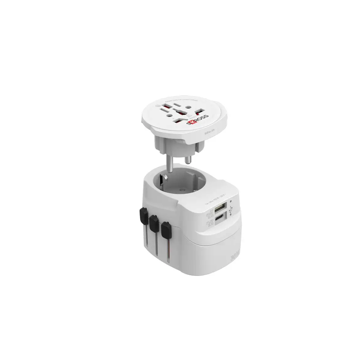SKROSS® PRO Light USB AC30PD Reiseadapter – Ansicht 1