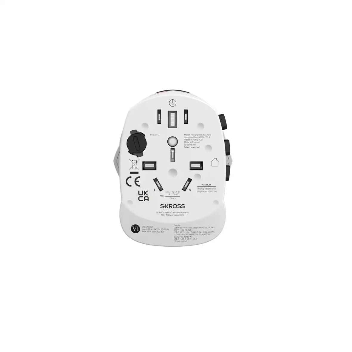 SKROSS® PRO Light USB AC30PD Reiseadapter – Ansicht 6
