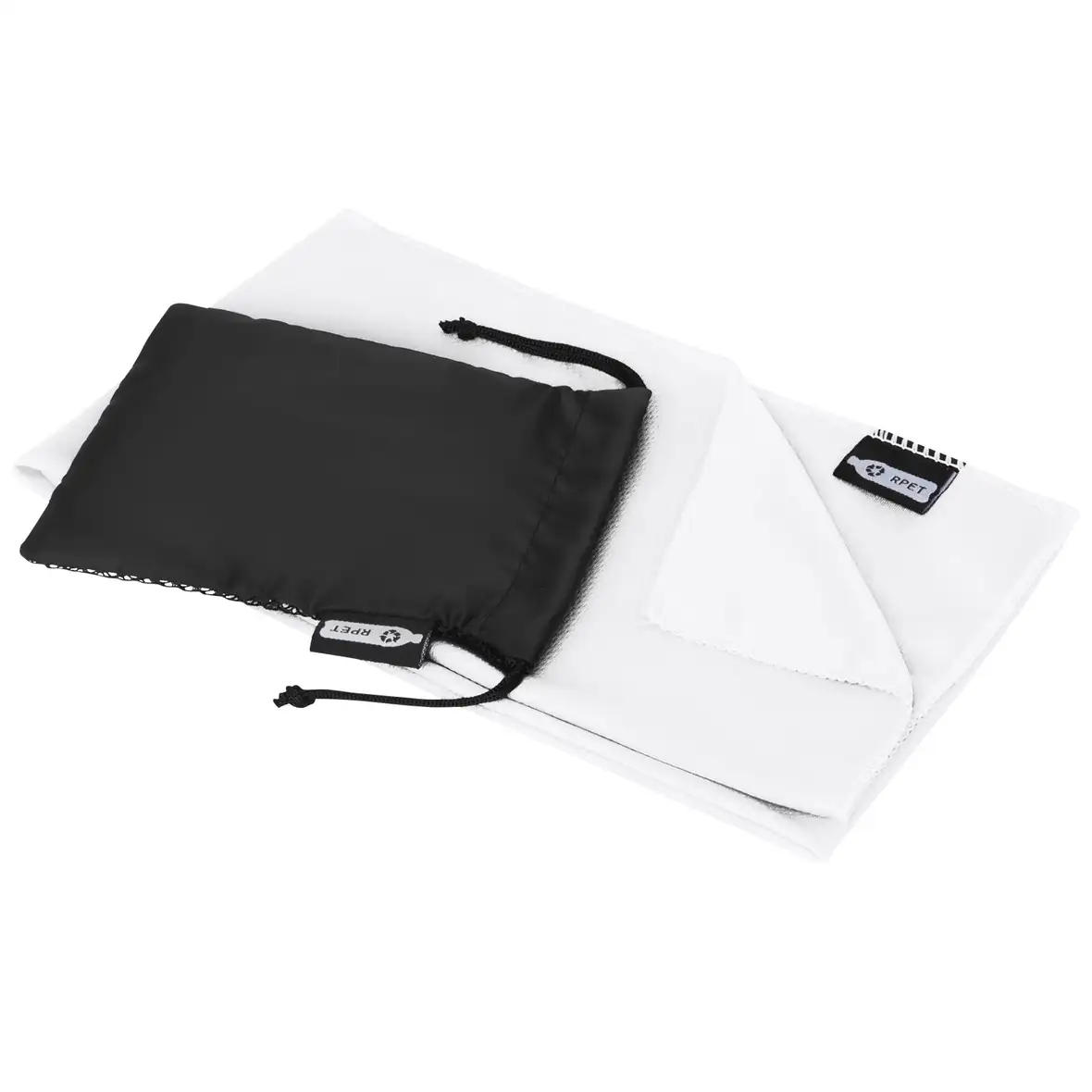 Sport Kühlhandtuch im Etui aus recyceltem PET Kunststoff 80 x 30 cm – Ansicht 1