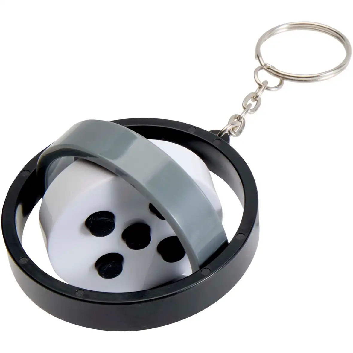 Gyroskop Fidget Schlüsselanhänger aus recyceltem Kunststoff – Ansicht 4