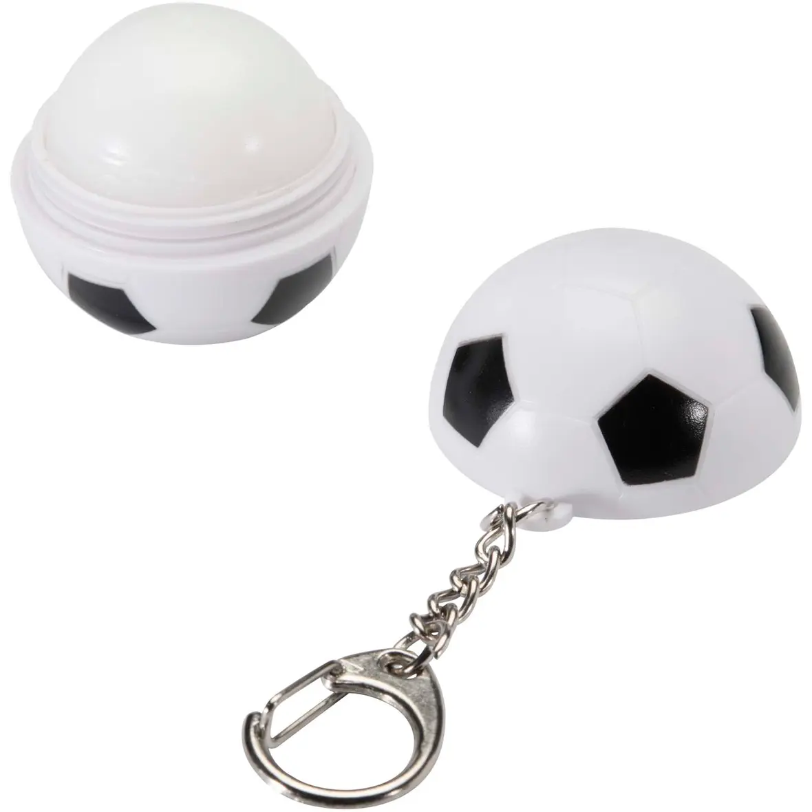 Fußball Lippenpflege Vanille mit LSF 15 und Schlüsselanhänger – Werbeartikel mit Logo bedrucken