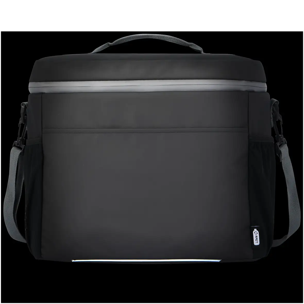 Wasserabweisende Kühltasche für 20 Dosen aus GRS Recyclingmaterial 22 L – Ansicht 4