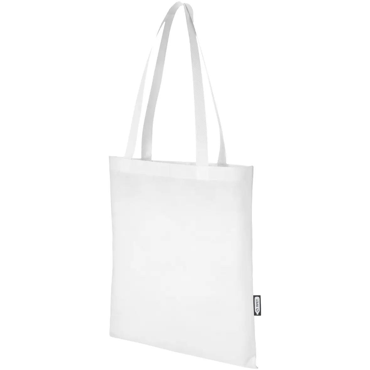 Non Woven große Tragetasche 6L aus GRS Recyclingmaterial 6 L – Werbeartikel mit Logo bedrucken