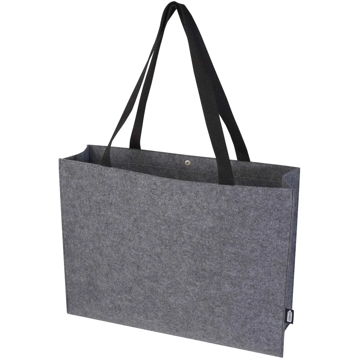 Tragetasche mit Zwickel aus recyceltem GRS-Filz 20 L – Werbeartikel mit Logo bedrucken