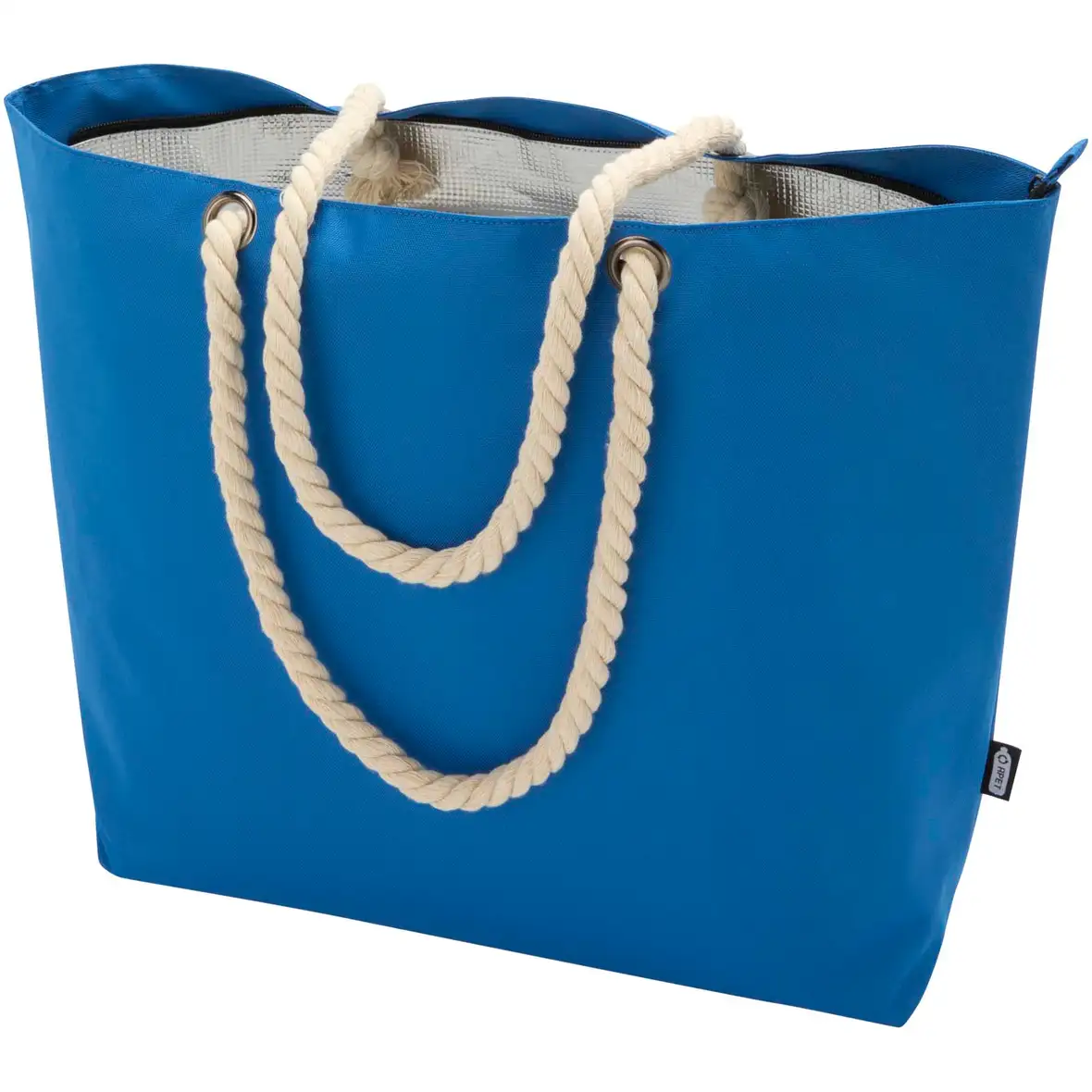 Strandkühltasche mit Kordelgriffen aus recyceltem GRS-Material, 23L – Ansicht 10