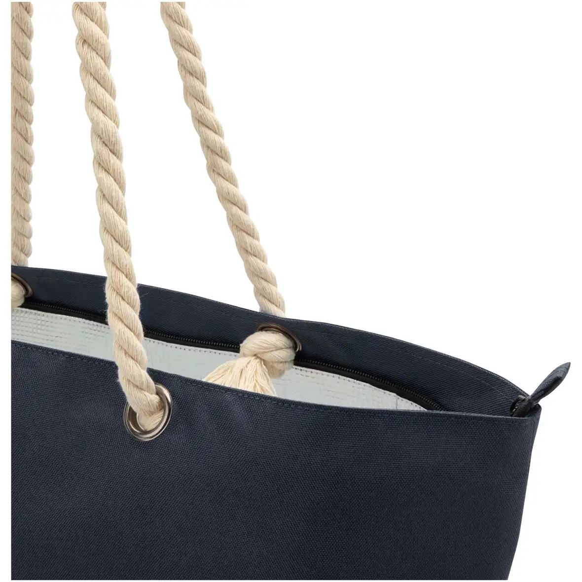 Strandkühltasche mit Kordelgriffen aus recyceltem GRS-Material, 23L – Ansicht 18
