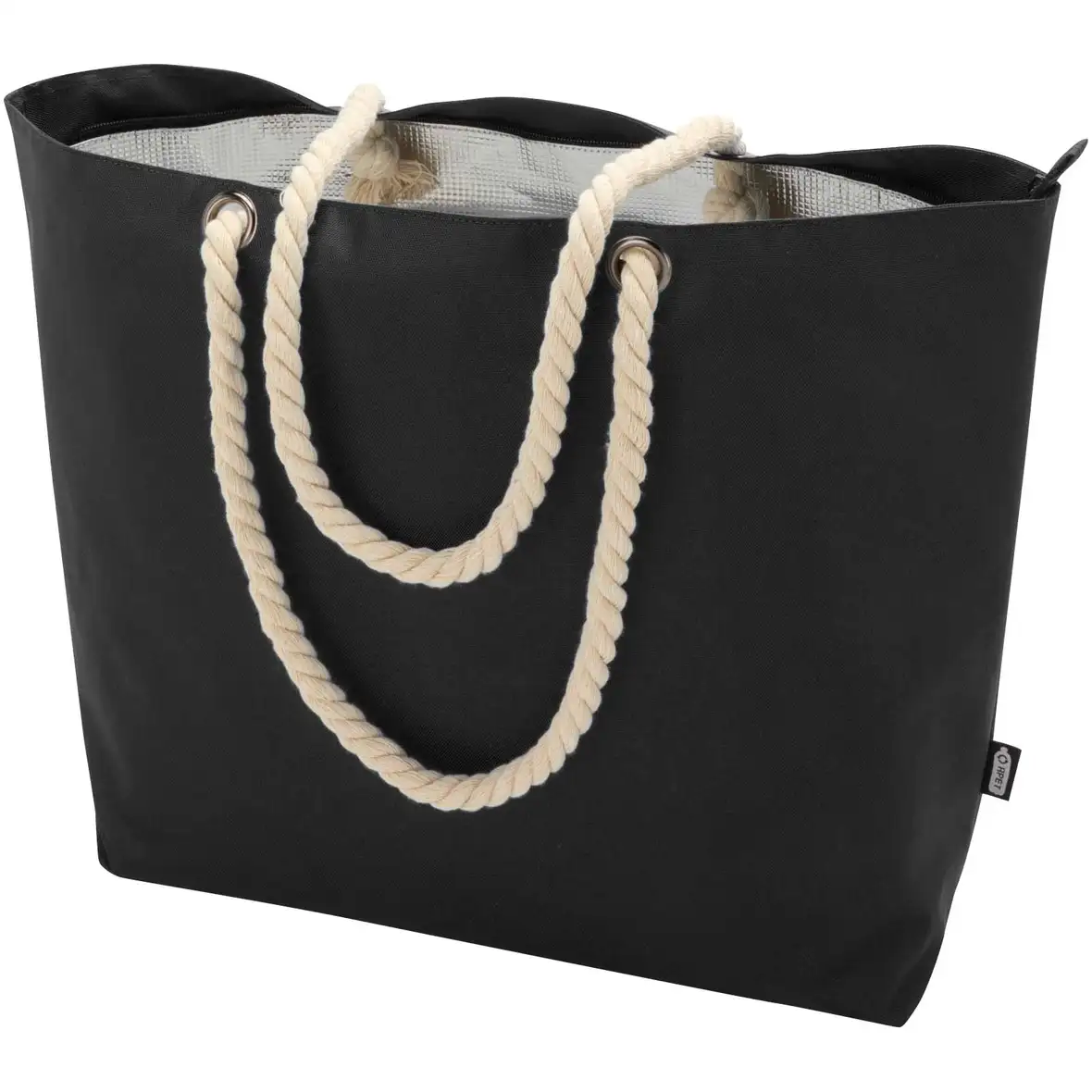 Strandkühltasche mit Kordelgriffen aus recyceltem GRS-Material, 23L – Ansicht 22