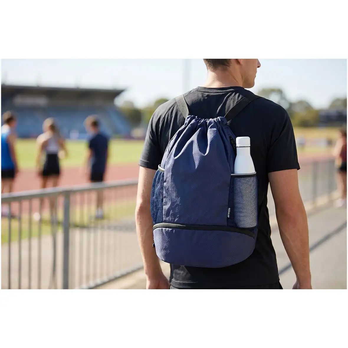 GRS-recycelter Sportbeutel mit Bodenfach 18 L – Ansicht 12