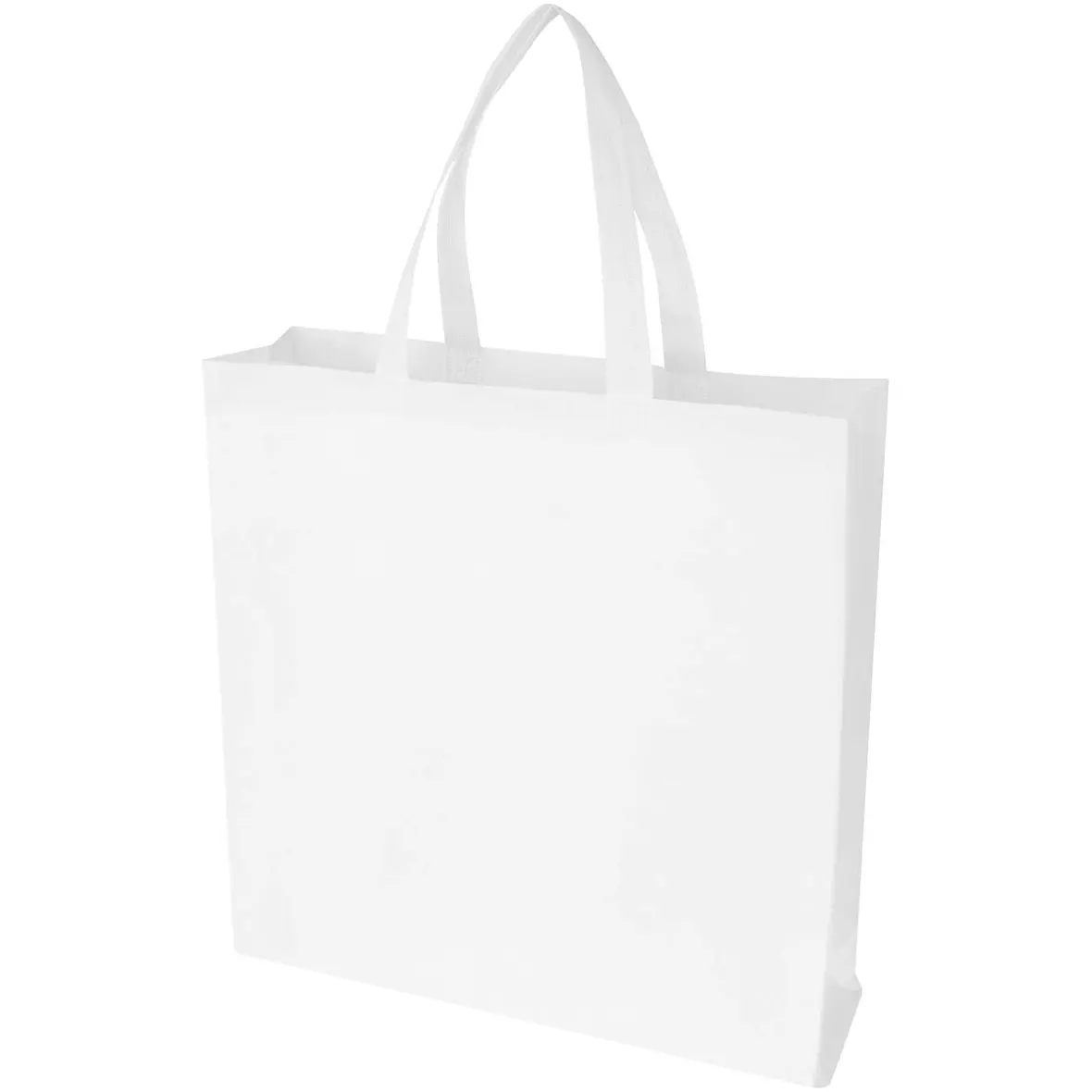 GRS-recycelte Nonwoven Tragetasche mit Zeitenfalten 12 L – Werbeartikel mit Logo bedrucken