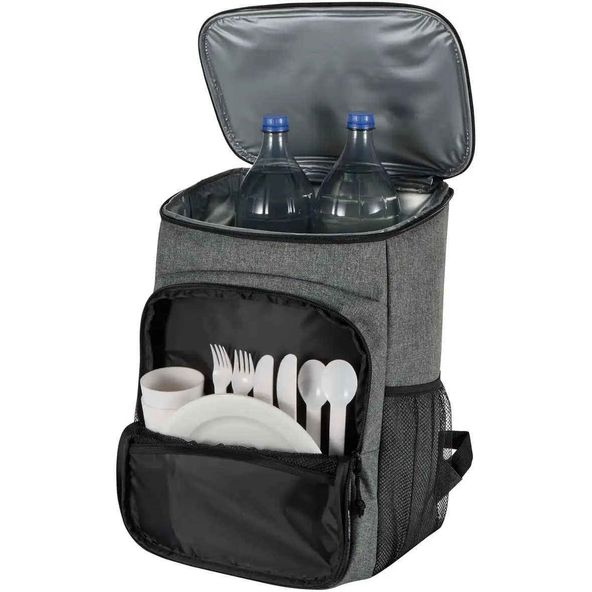 Recycelter Picknickkühlrucksack mit Besteckset 20L – Ansicht 5