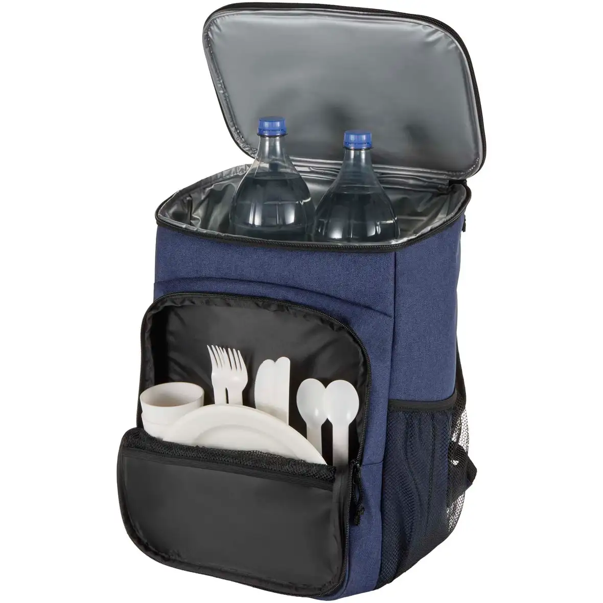 Recycelter Picknickkühlrucksack mit Besteckset 20L – Ansicht 11