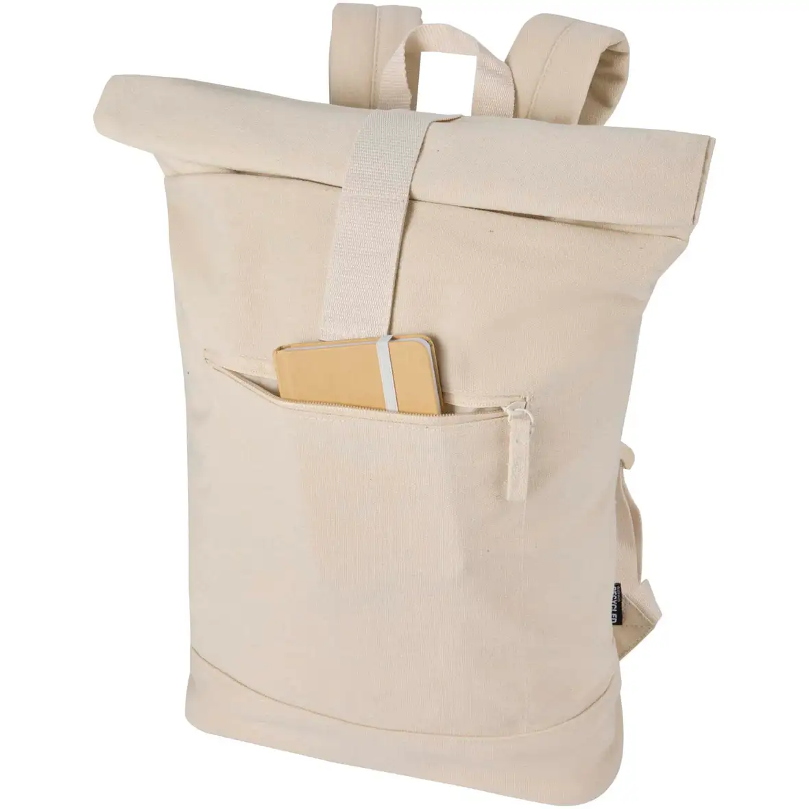 14” GRS recycelter Rolltop-Rucksack 16L – Ansicht 4