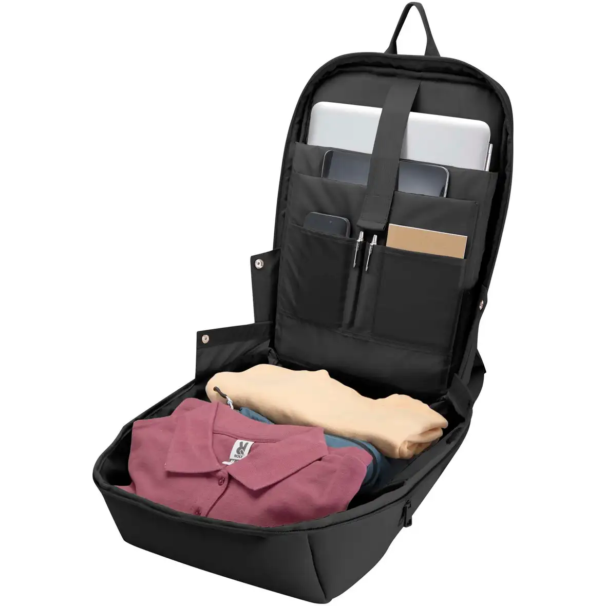 15" GRS Laptop-Rucksack aus recyceltem Material, 18 l – Ansicht 12