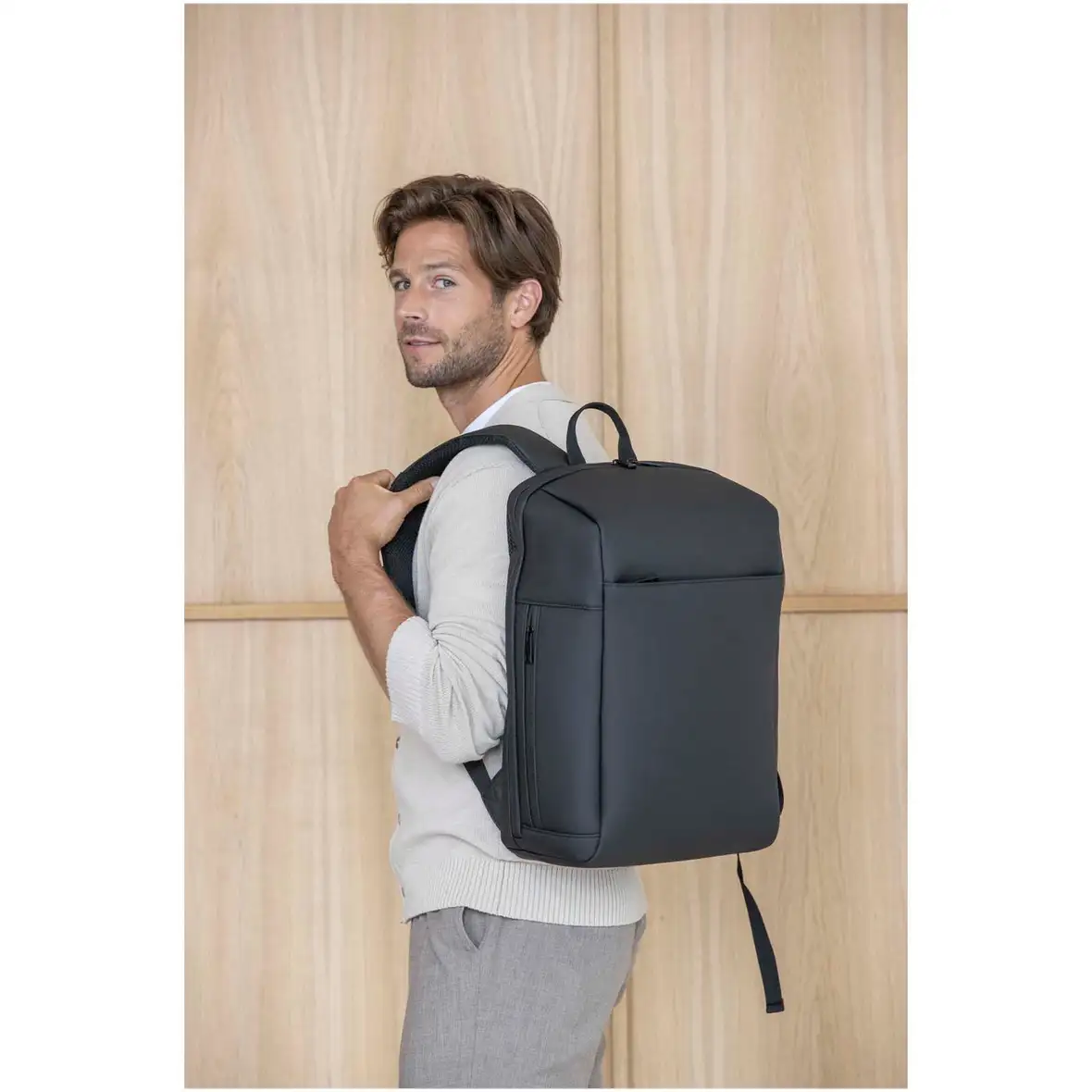 15" GRS Laptop-Rucksack aus recyceltem Material, 18 l – Ansicht 14