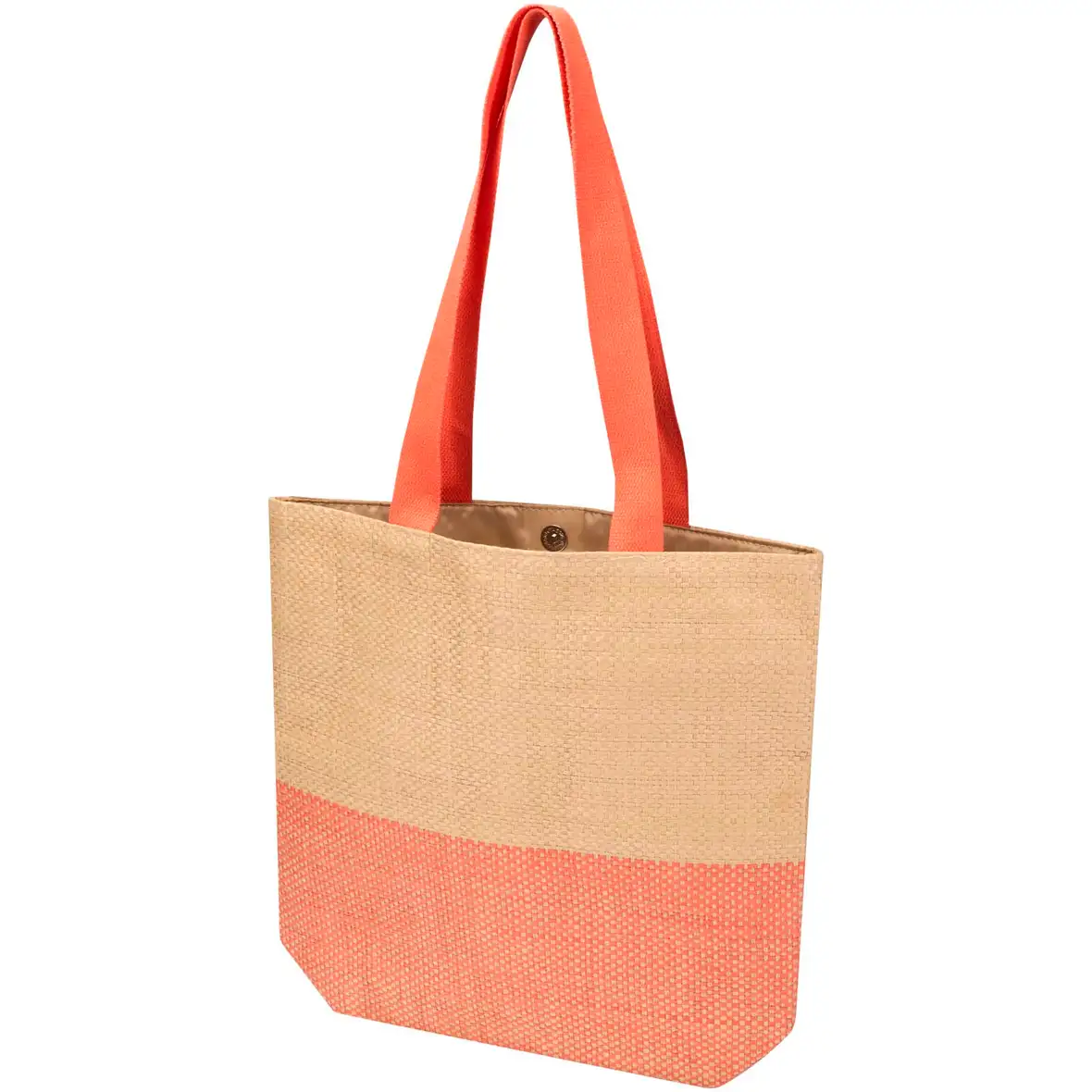 Strohpapier Tragetasche, 10 l – Ansicht 1