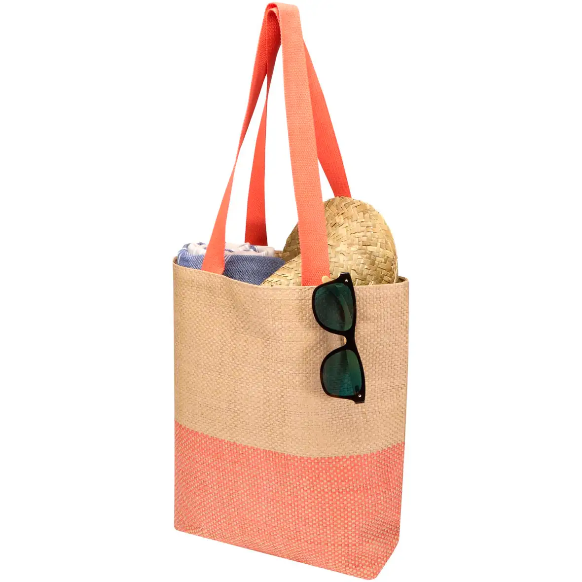 Strohpapier Tragetasche, 10 l – Ansicht 3