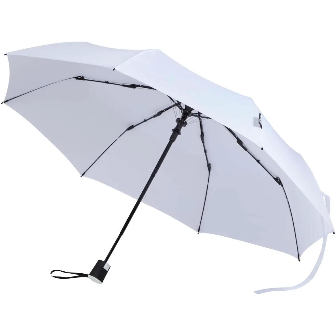 21" faltbarer RPET-Regenschirm mit automatischer Öffnung – Werbeartikel mit Logo bedrucken