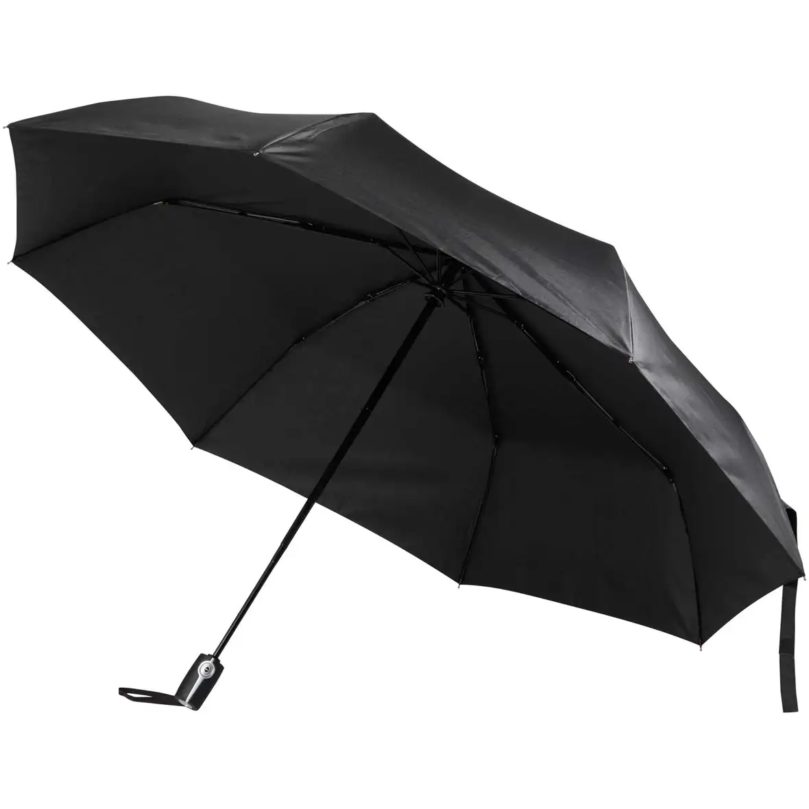 27" faltbarer RPET-Regenschirm mit automatischer Öffnungs- und Schließfunktion – Ansicht 9