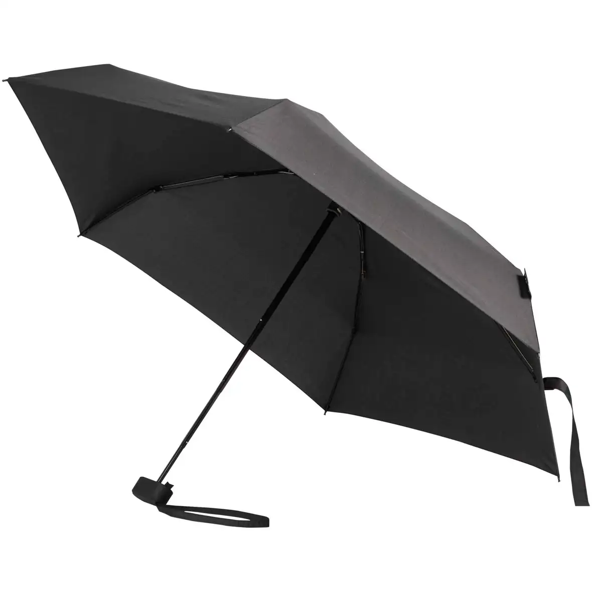 19" – zusammenklappbarer, kompakter 5-teiliger RPET-Regenschirm – Ansicht 1