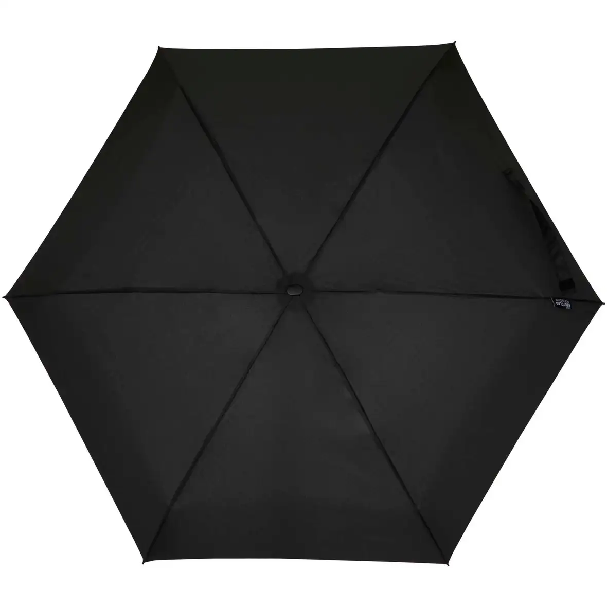 19" – zusammenklappbarer, kompakter 5-teiliger RPET-Regenschirm – Ansicht 2