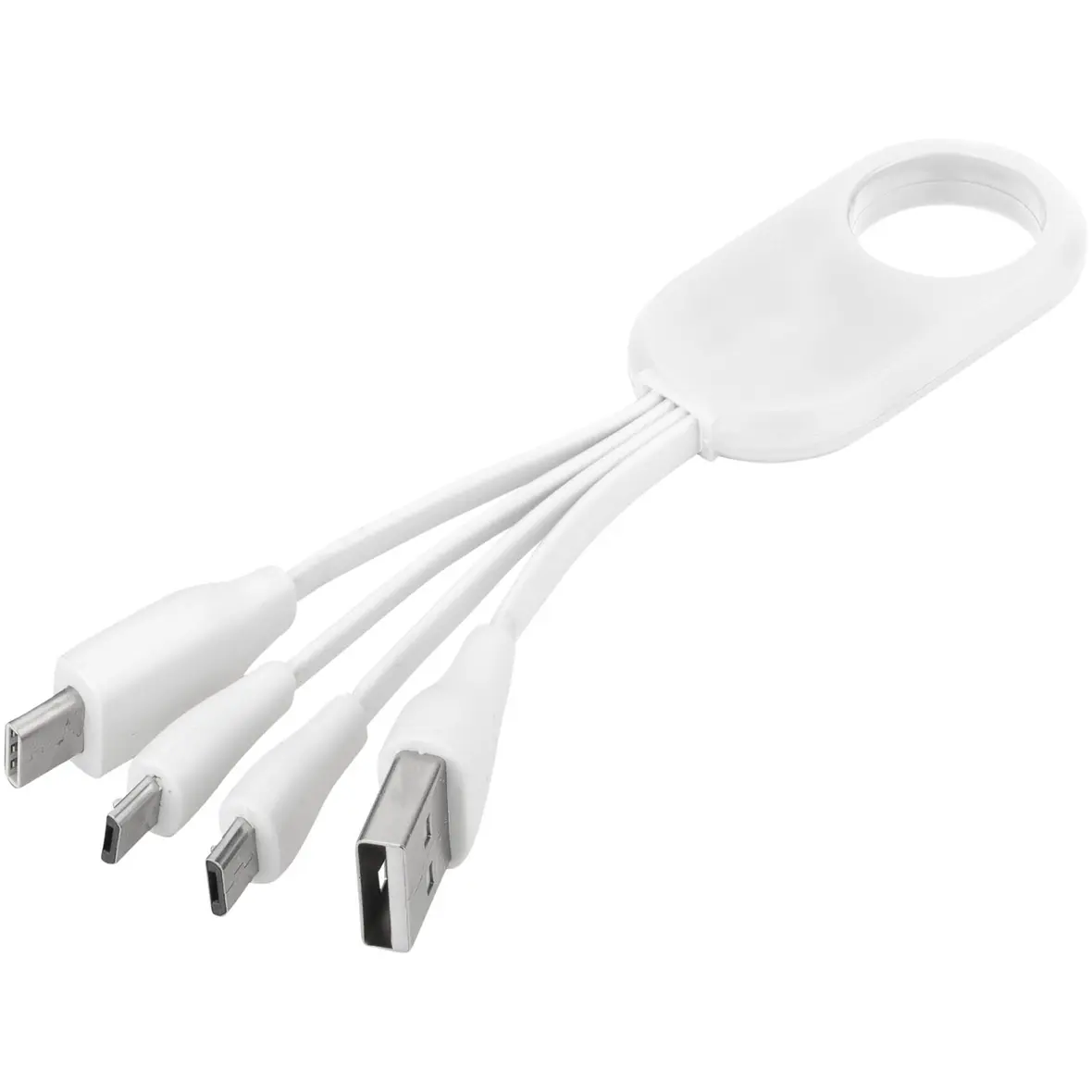 4-in-1-Ladekabel mit Typ C Spitze – Werbeartikel mit Logo bedrucken