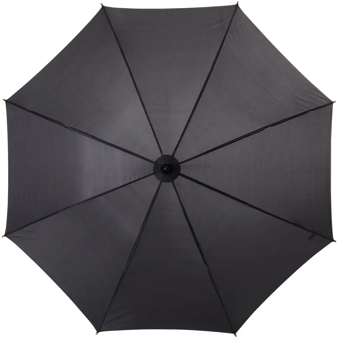 23" Regenschirm mit Holzstange und -griff – Ansicht 4