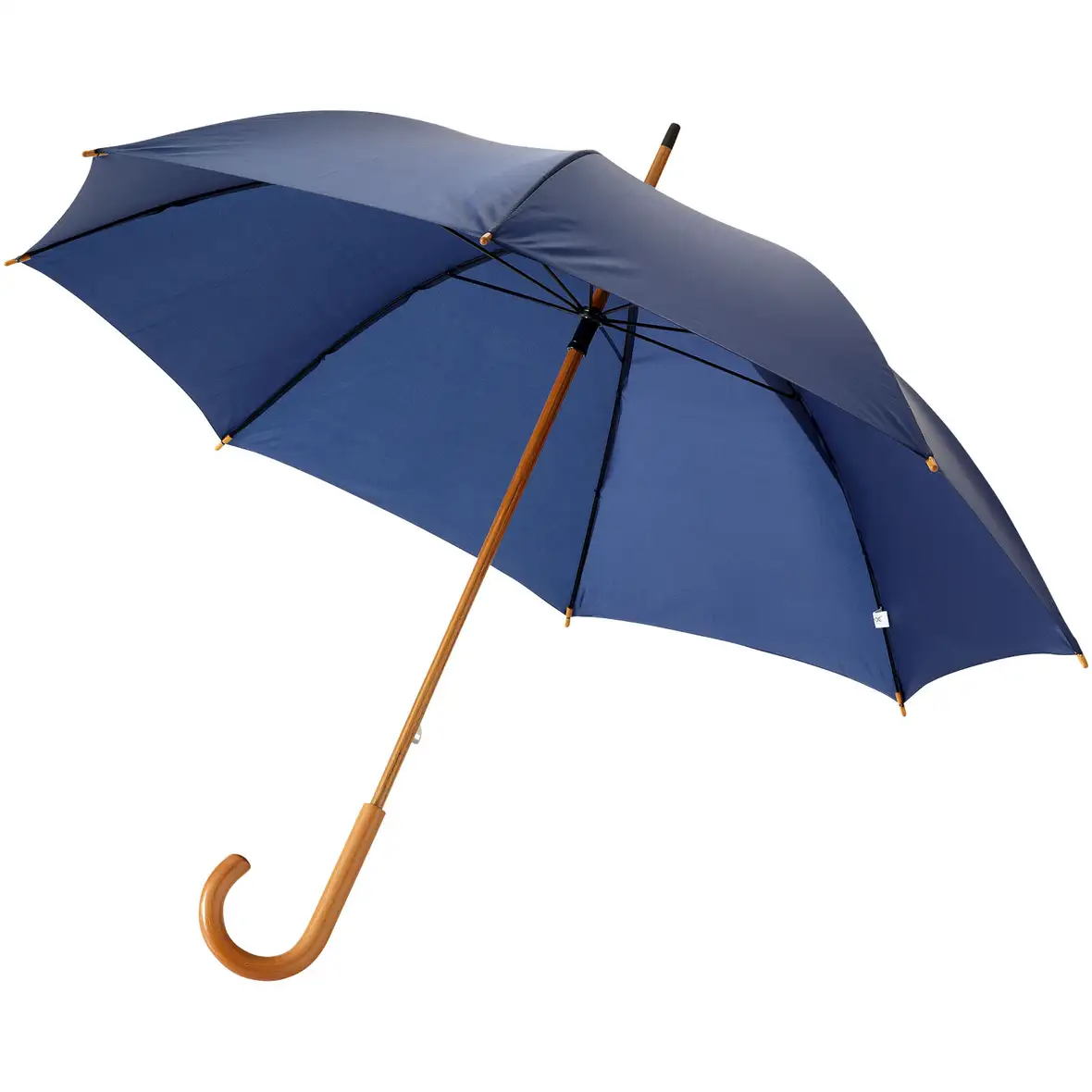 23" Regenschirm mit Holzstange und -griff – Ansicht 5