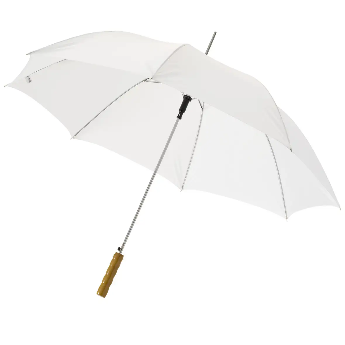 23" Automatikregenschirm mit Holzgriff – Ansicht 11