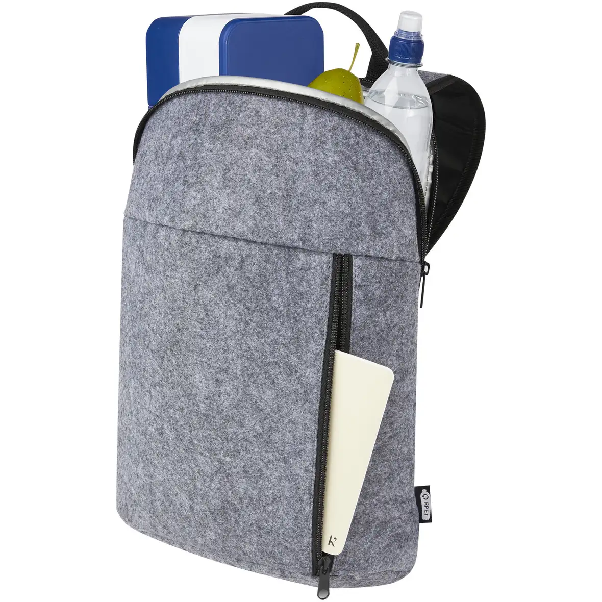Kühlrucksack aus GRS-recyceltem Filz 7 L – Ansicht 4