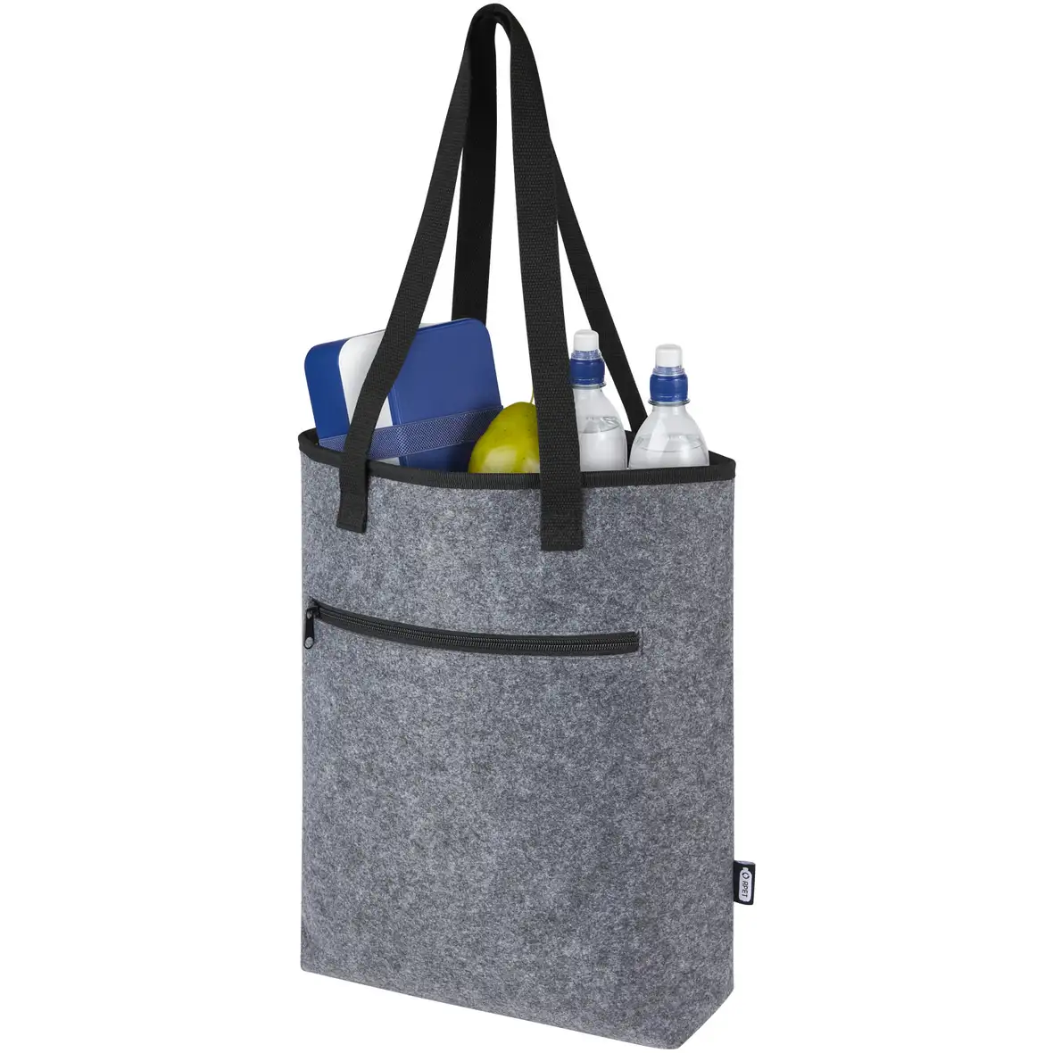 Kühltragetasche aus GRS-recyceltem Filz 12 L – Ansicht 4