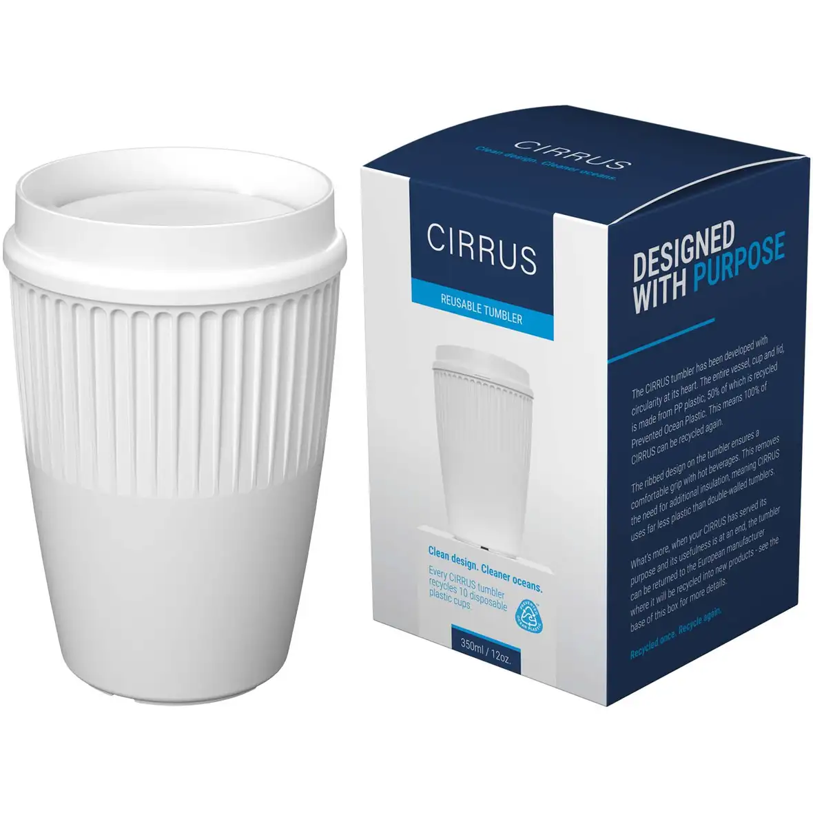 350 ml Becher mit 360°-Deckel – Ansicht 5