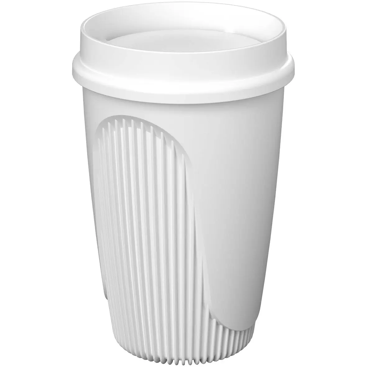 350 ml Becher mit 360°-Deckel – Werbeartikel mit Logo bedrucken