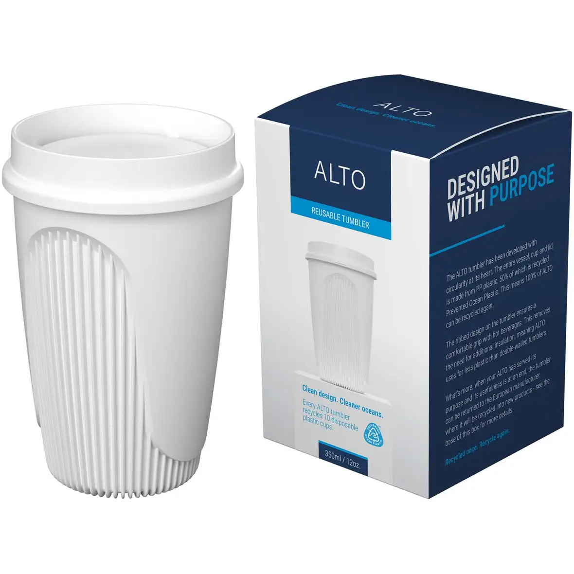 350 ml Becher mit 360°-Deckel – Ansicht 5